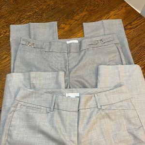 New York & Company stretch slacks 2 pair size 10